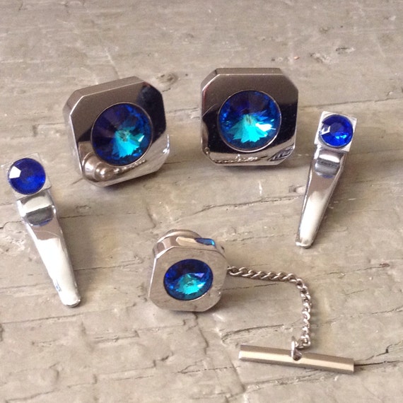 Foster retro amazing vintage cuff link SET!! Sea b