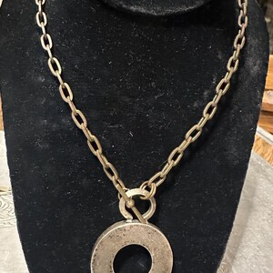 Vintage stainless and steel choker necklace