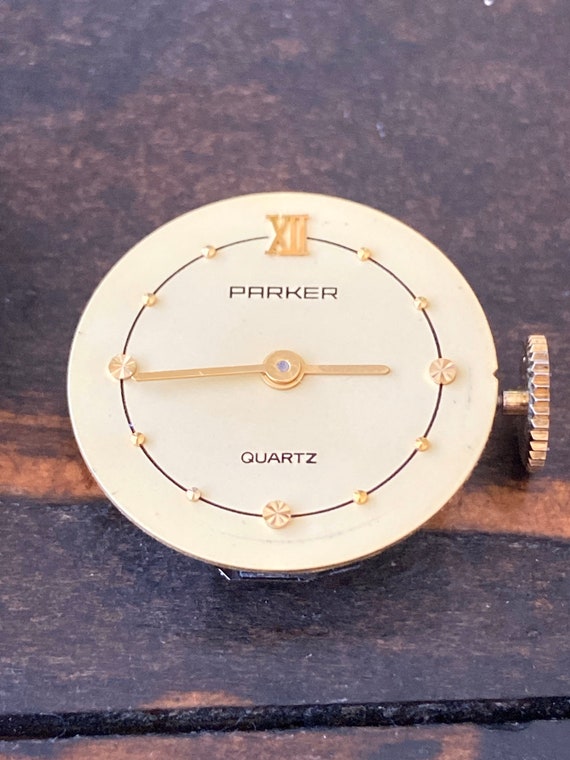 Vintage Parker Quartz Roulette pocket watch Old E… - image 9