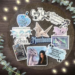 When the Moon Hatched Inspired Stickers | Kindle Decals for Romantasy Readers made from Waterproof Matte & Holographic Vinyl