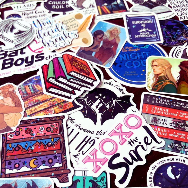 Romantasy Reader Gift | Kindle Sticker Bundle | Vinyl Decals | SJM book lovers | Spicy Smut Fan Merch | Romance Fantasy Book Club bild 4