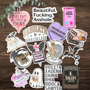 Romantasy Reader Gift | Kindle Sticker Bundle | Vinyl Decals | SJM book lovers | Spicy Smut Fan Merch | Romance Fantasy Book Club bild 11
