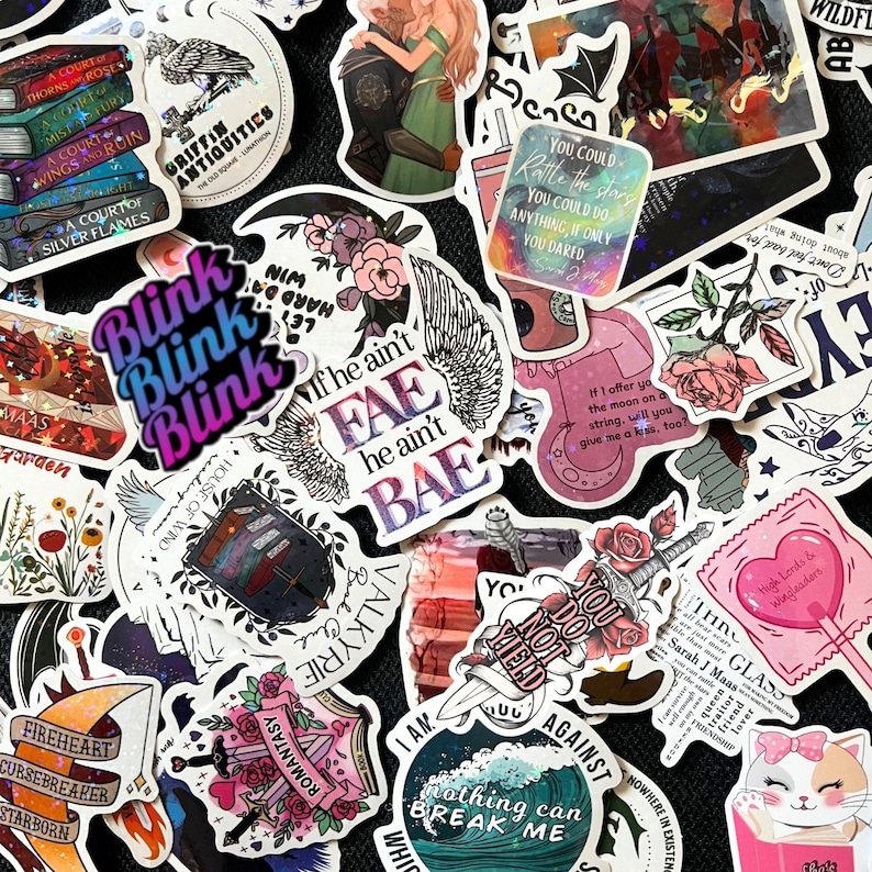 Romantasy Reader Gift | Kindle Sticker Bundle | Vinyl Decals | SJM book lovers | Spicy Smut Fan Merch | Romance Fantasy Book Club bild 3