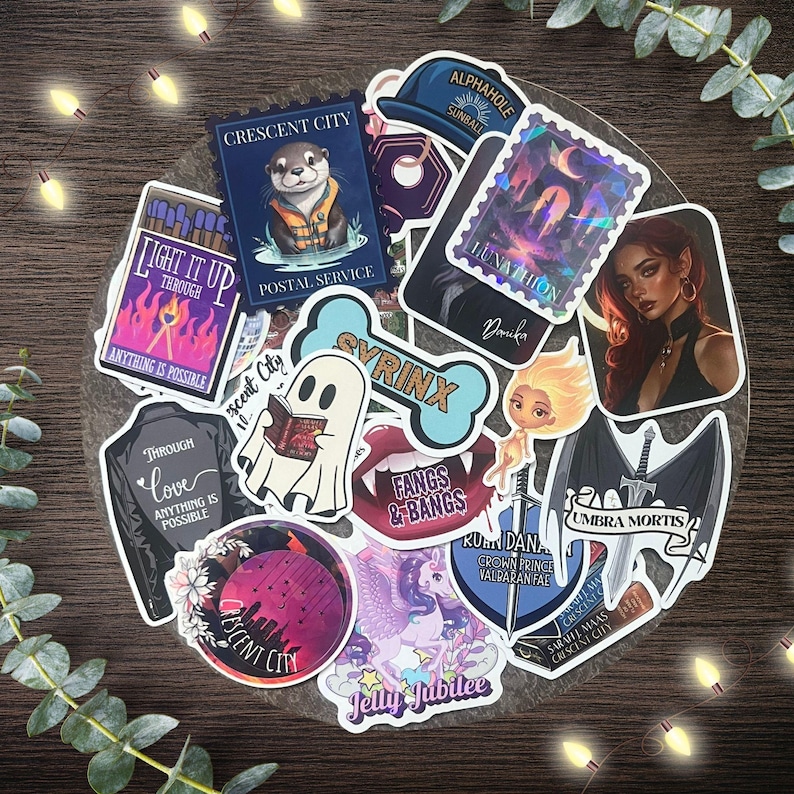Romantasy Reader Gift | Kindle Sticker Bundle | Vinyl Decals | SJM book lovers | Spicy Smut Fan Merch | Romance Fantasy Book Club bild 9