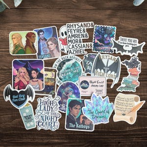 Romantasy Reader Gift | Kindle Sticker Bundle | Vinyl Decals | SJM book lovers | Spicy Smut Fan Merch | Romance Fantasy Book Club bild 6