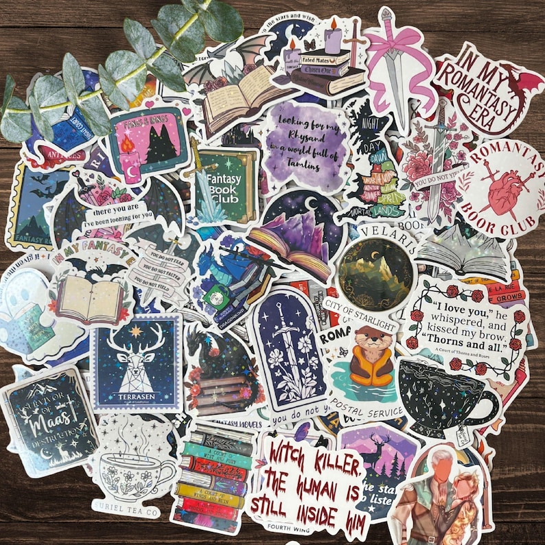 Romantasy Reader Gift | Kindle Sticker Bundle | Vinyl Decals | SJM book lovers | Spicy Smut Fan Merch | Romance Fantasy Book Club bild 2