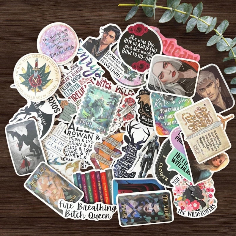 Romantasy Reader Gift | Kindle Sticker Bundle | Vinyl Decals | SJM book lovers | Spicy Smut Fan Merch | Romance Fantasy Book Club bild 7