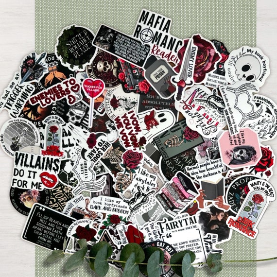 Dark Romance Sticker Bundle | Vinyl Waterproof Stickers | Smut Lover Bookish Gift | Kindle, Laptop, Water Bottle Dark Fantasy Stickers