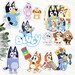 Bluey Stickers Pack | Bluey Birthday Party Favor Gift | Bluey Lover ...