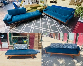 SOLD!,DON'T PURCHASE. Before and After Photos of vintage,antique,mid century modern sofas& chairs I restored, Ideas, examples of my work.