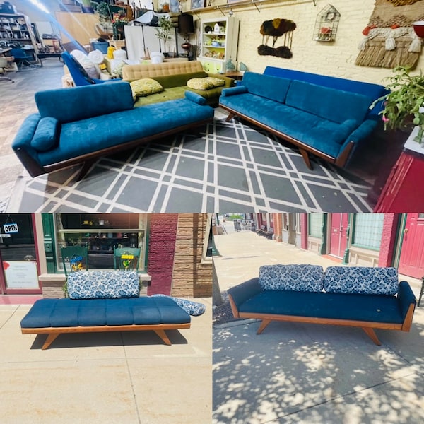 SOLD!,DON'T PURCHASE. Before and After Photos of vintage,antique,mid century modern sofas& chairs I restored, Ideas, examples of my work.