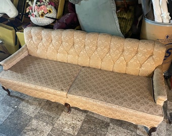 CUSTOMIZE Vintage, Hollywood French style, Mid Century, sofa, in pictures 1-5.  Pictures 7-10 are SOLD, listed as ideas & examples of work.