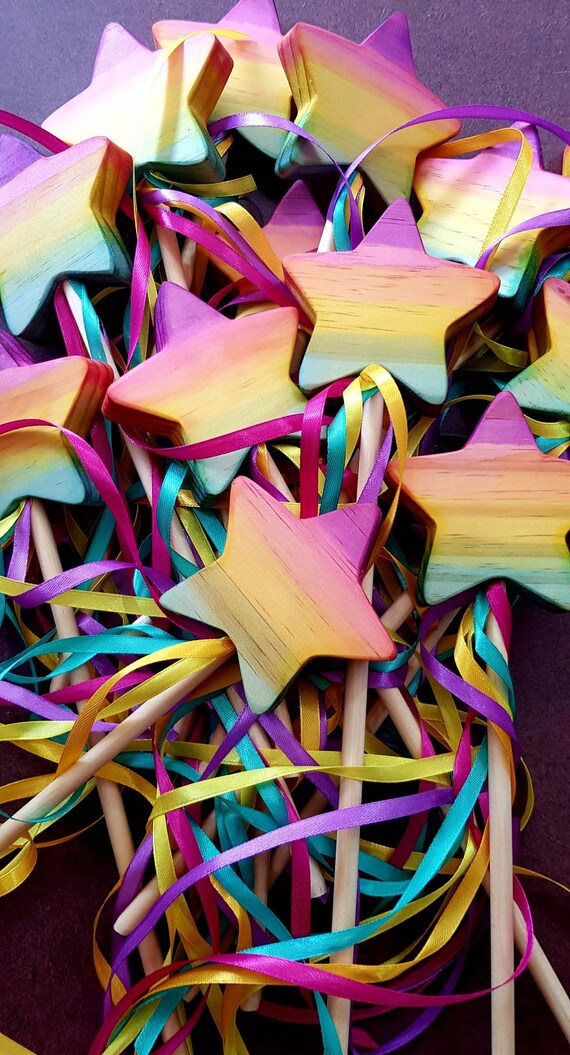rainbow fairy wand