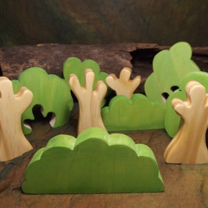 Waldorf Wooden Trees - Folkwood Forest 10pc, FOLKWOOD ORIGINAL DESIGN