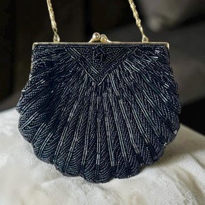 Black La Regale Beaded Purse - Etsy display picture 1