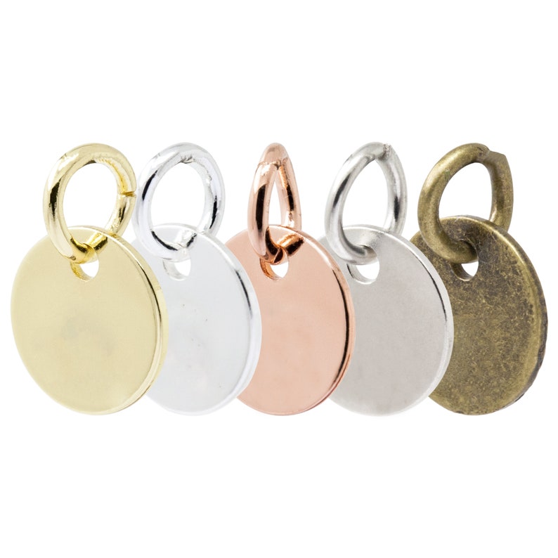Dia. 8/10mm Blank Stamping Jewelry Tag, Round Blank Disc Tags Sequins ...