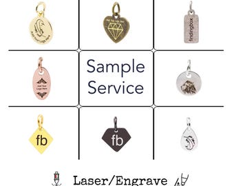 Custom Jewelry Tags, Sample of Engraved Metal Jewelry Tags, Dog/ Cat ID Tag