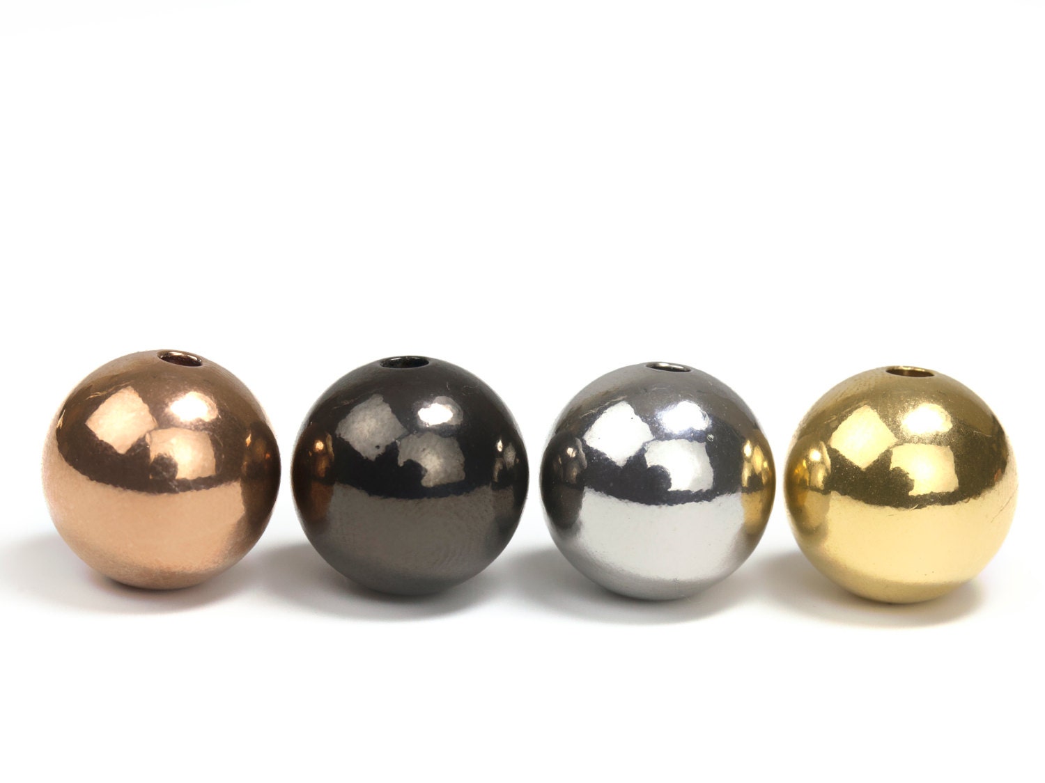 Stainless Steel Beads 12mm Round Beads Steel Metal Beads - Etsy