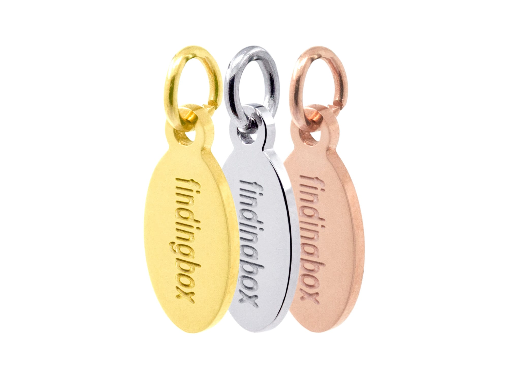 Custom Stainless Steel Jewelry Tag with Logo Etched on Oval Etsy