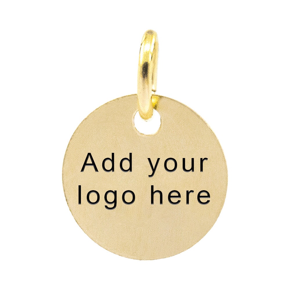 Custom Jewelry Tags, Mini Oval Jewelry Tag, Laser Engraved Brass Tags,  9x4.2mm, F1HJ 