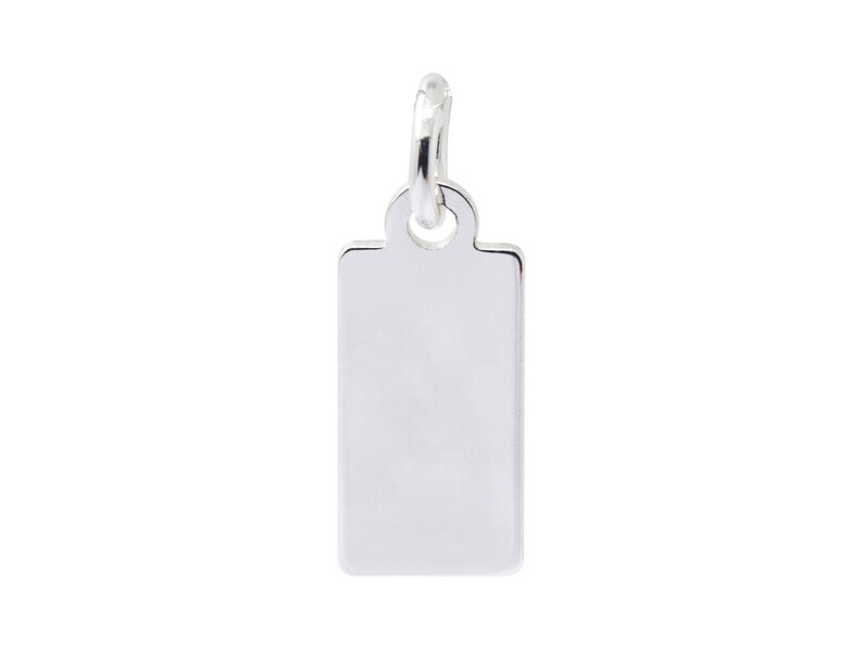 11.5x6mm Brass Based Blank Jewelry Tag for Logo Stamping Etsy