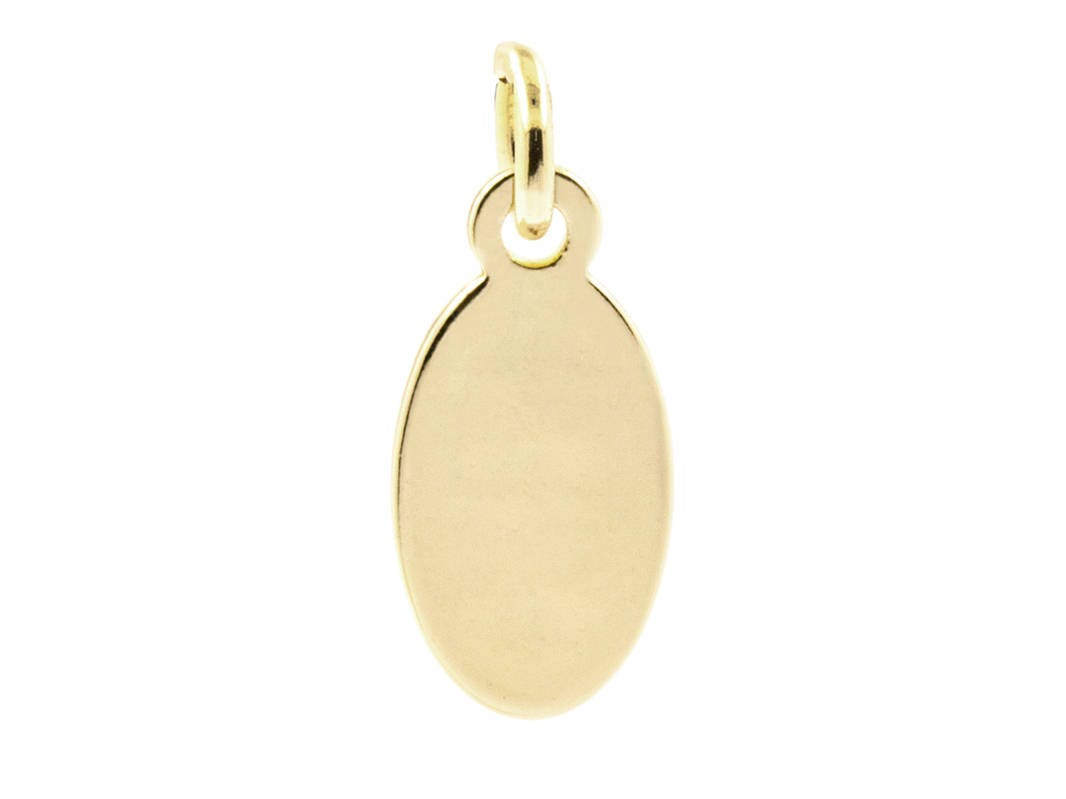 11x6.5mm Brass Based Blank Jewelry Tag Oval Blank Disc Tags Etsy
