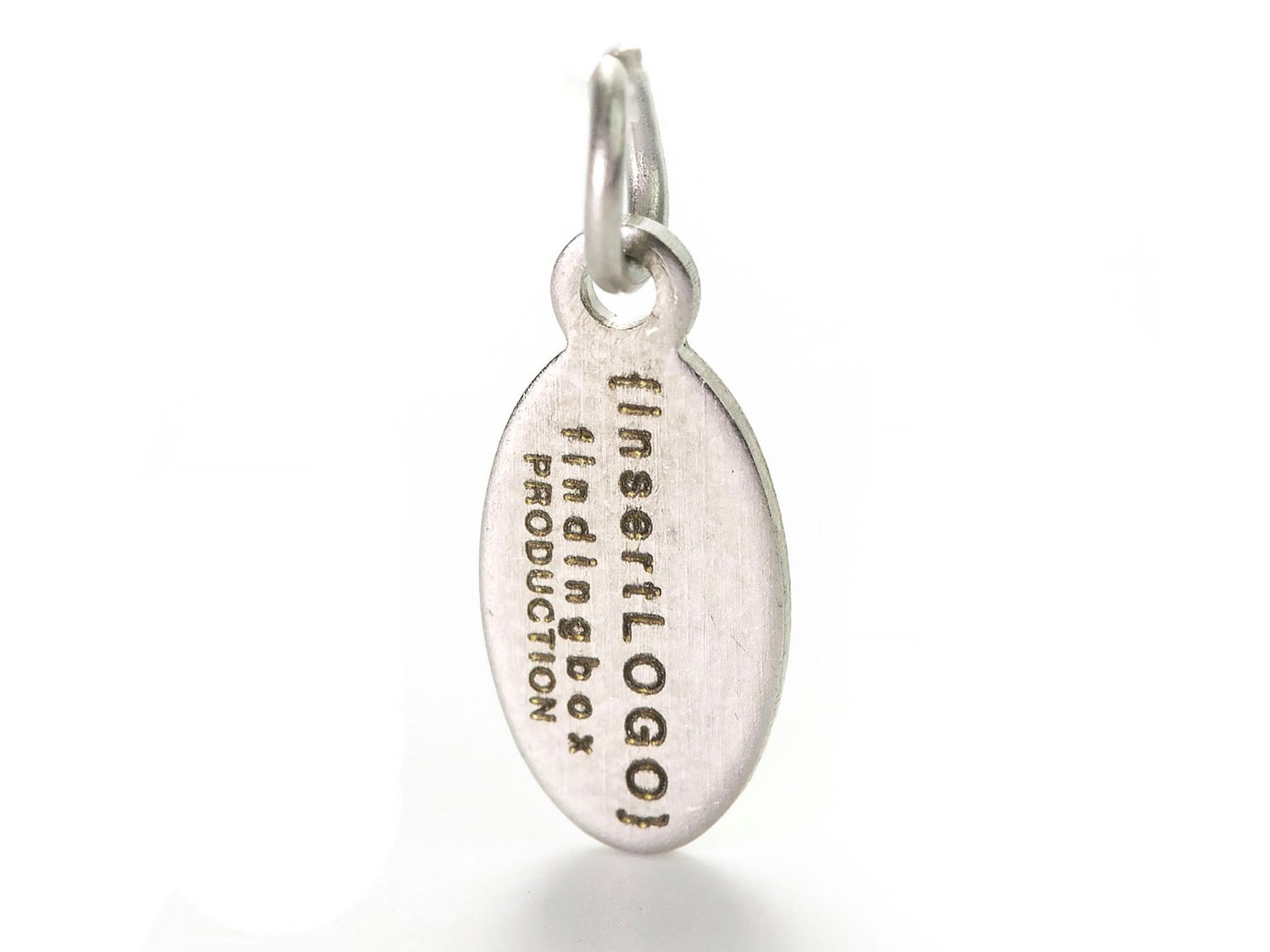 Antique Silver Plated Custom Jewelry Tag Laser Engraved Logo Etsy