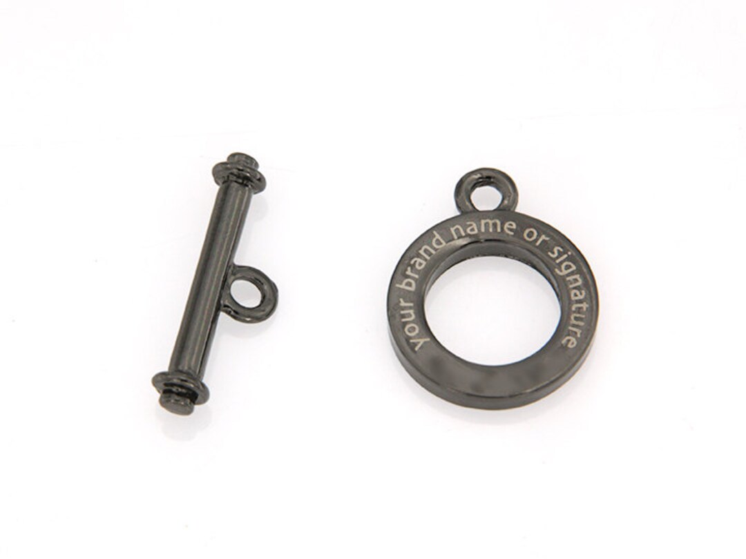Custom Laser Engraved With Brand Name or Signature Gunmetal Toggle ...