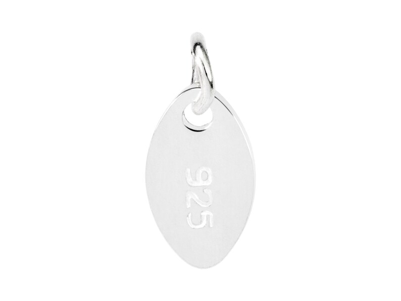 Solid 925 Sterling Silver Custom Jewelry Tag Laser Engraved Etsy