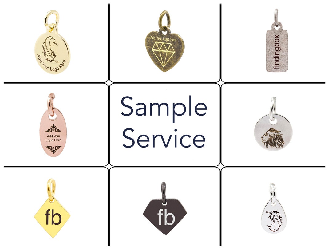Custom Jewelry Tags, Sample of Engraved Metal Jewelry Tags, Dog/ Cat ID