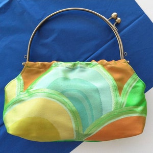 Vintage Obi Bag, Kimono Sash Bag, Upcycled Obi Bag, Remake Bag, Kimono Bag, 100% Silk Obi, Vintage Embroidered Obi Bag, with Storage Bag