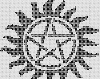 Anti-Possession Symbol Cross Stitch Pattern