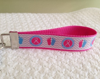 PINK Fundraiser Infant Loss Awareness Key Fob Held Your Whole Life RTS