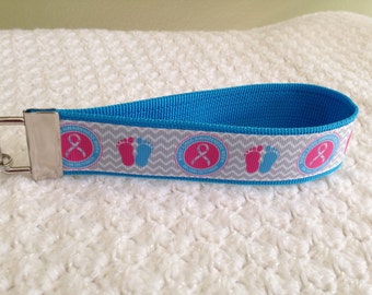 BLUE Fundraiser Infant Loss Awareness Key Fob Held Your Whole Life RTS