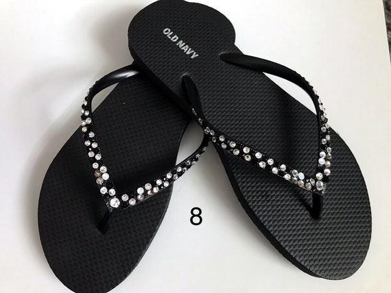 swarovski crystal flip flops