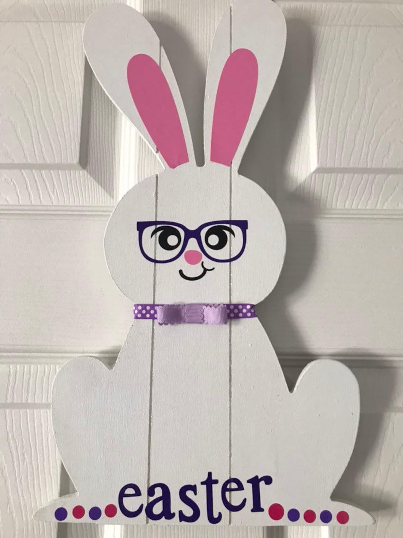 Wooden Easter Bunny Wall Or Shelf Art