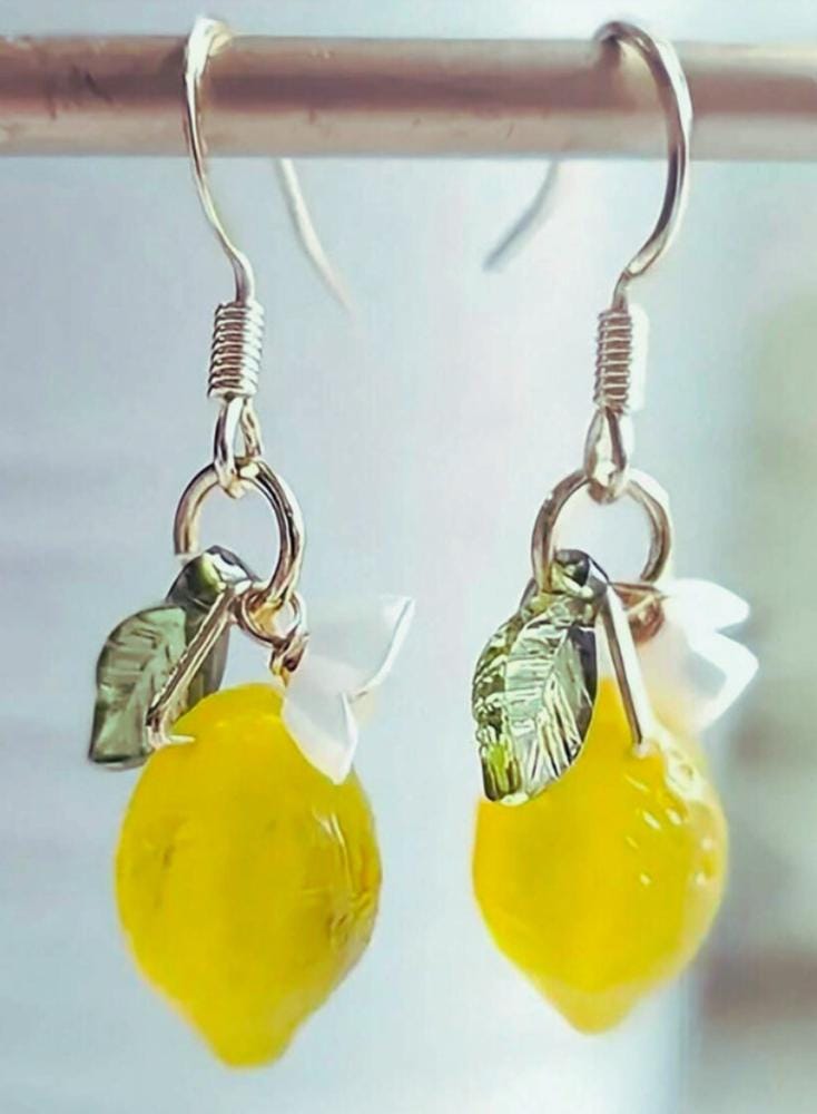 Cute Lemon Earrings - Etsy