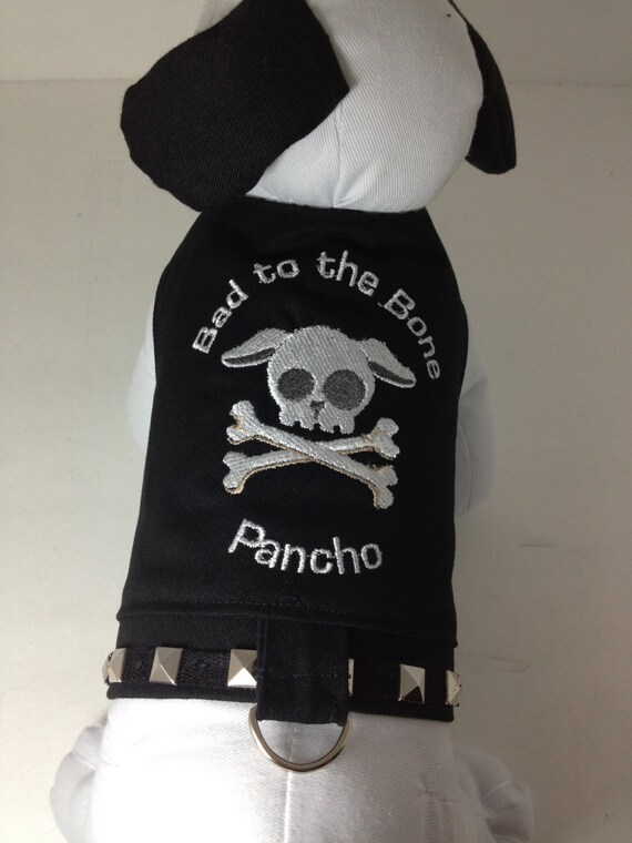 Items similar to Personalized Bad to the Bone Dog Harness Quick Ship