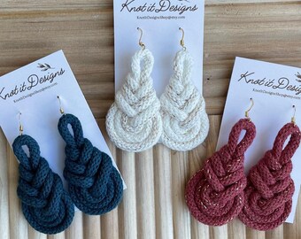 Pippa knot earrings