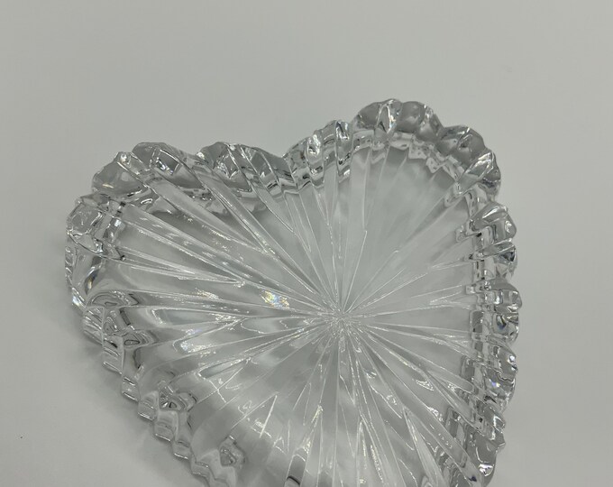 Featured listing image: Waterford Crystal Heart Shaped Trinket Ring Vanity