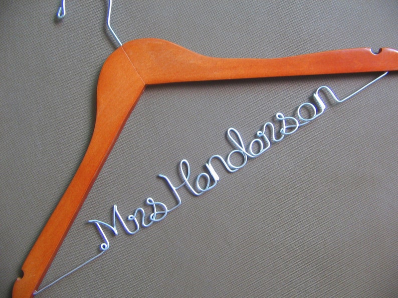Personalized Wedding Dress Hangerbride Hanger Name Hanger Etsy