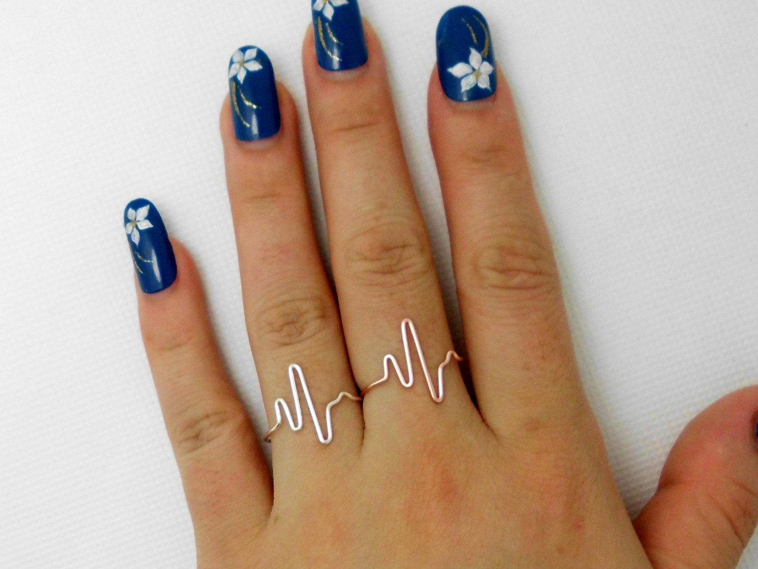 Heartbeat Ringlife Ring Heart Monitor Ring Ekg Etsy