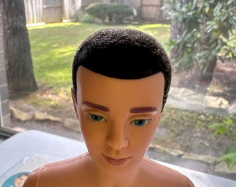 First Edition Ken Doll - Barbie's Boyfriend by Mattel 1961 Brunette Flocked Hair with Box Outfits Accessories