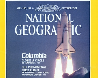 Space Shuttle Issue | Vtg National Geographic Magazine Issue | Single Magazine