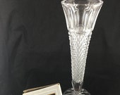 Stunning Crystal Bud Vase Anna Hutte Bleikristall Diamond Hand Cut Lead Crystal West Germany Over 24 Per Cent PbO