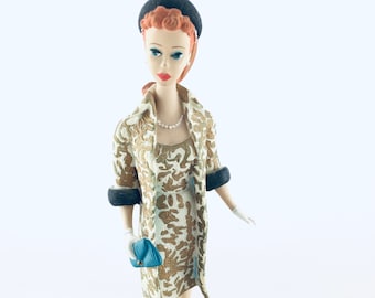 Barbie Figurine | Replica Evening Splendor Outfit | 1993 Enesco From Barbie with Love Fashion Collection Figurine | Original Box | #353728