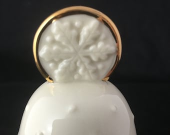 Snowflake Bell by Lenox | Vintage | Ivory Porcelain China