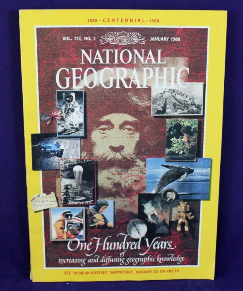 Unique Gift Vtg National Geographic Magazine Historical or Etsy