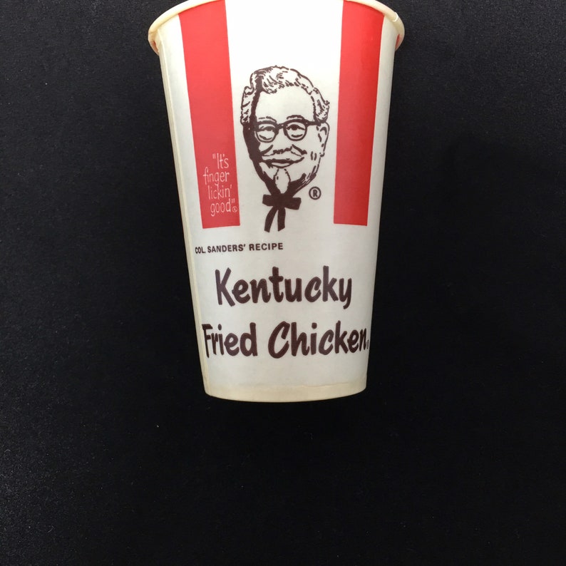1969 KFC Soft Drink Cup Kentucky Fried Chicken Soda Cup Etsy