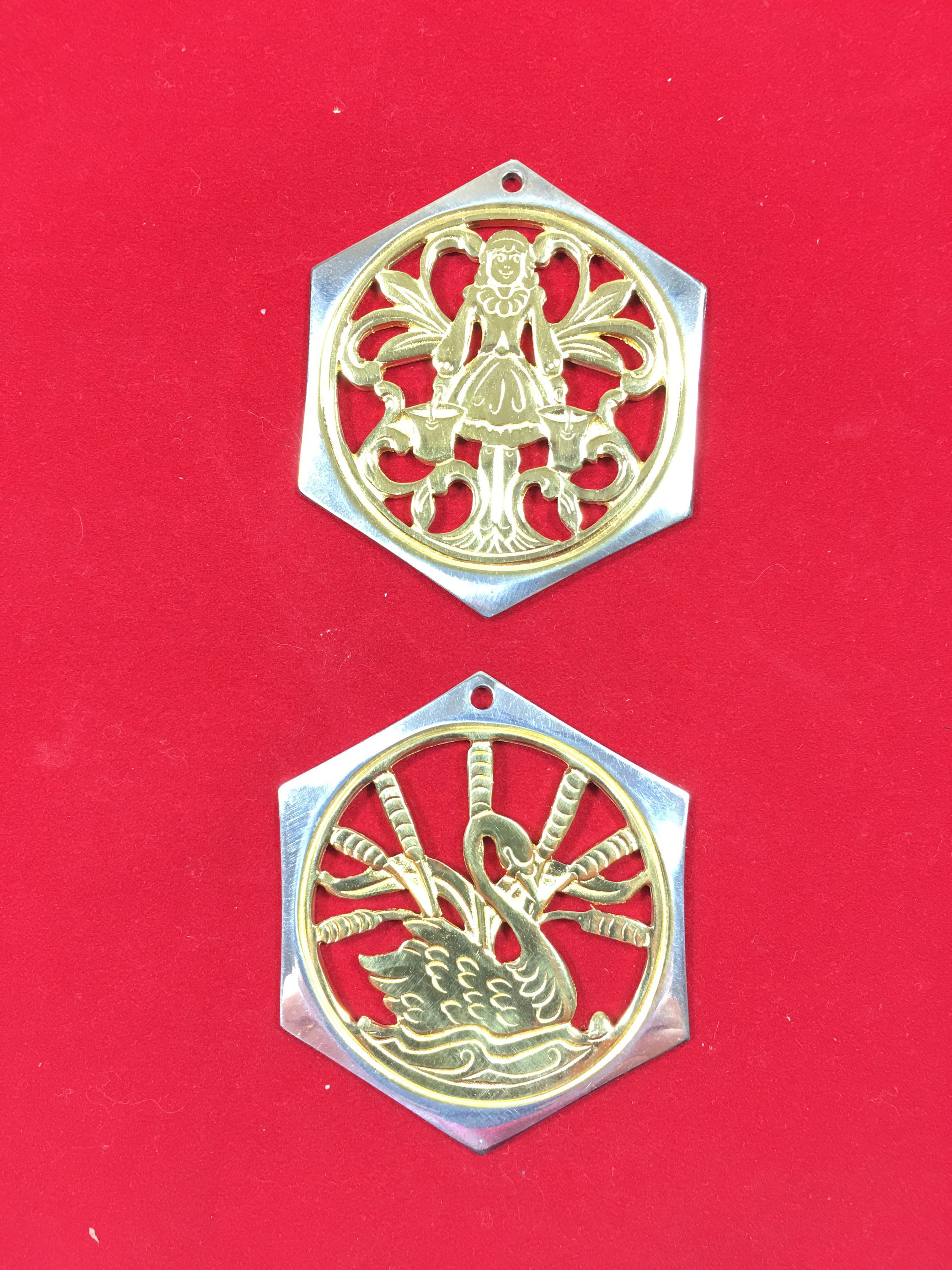 Vintage Reed & Barton Christmas Ornaments Sold Separately 1986 Issue 12 Days of Christmas